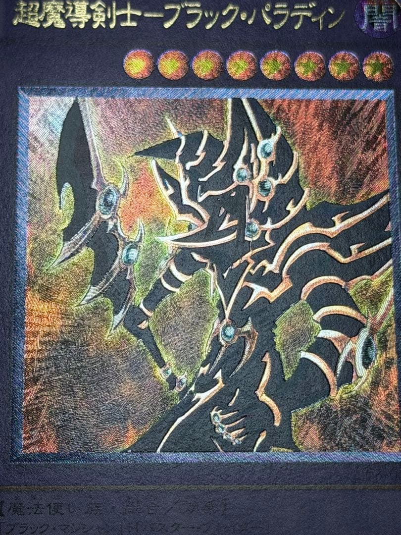 【極美品】遊戯王 超魔導剣士－ブラック・パラディン レリーフ