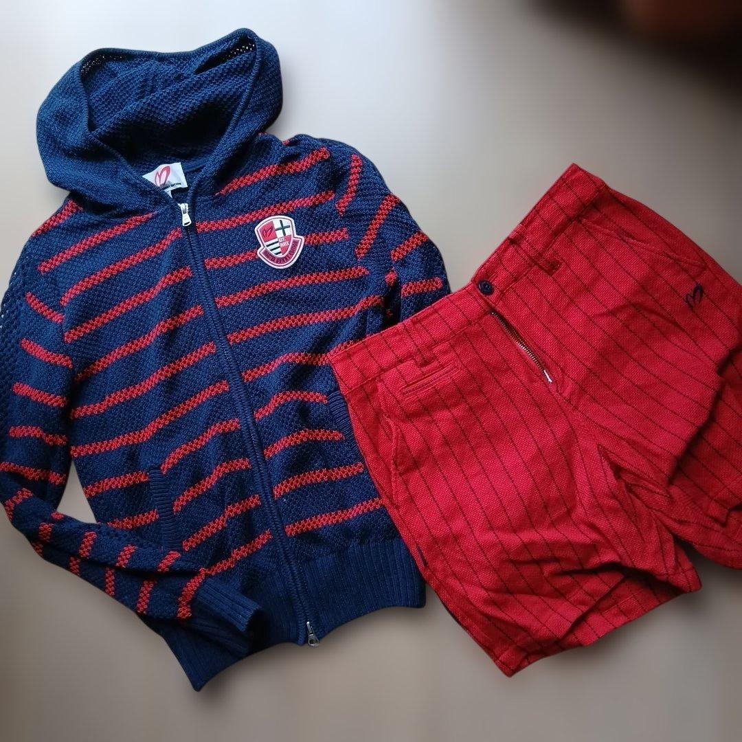 MASTER BUNNY EDITION ストライプニットパーカー