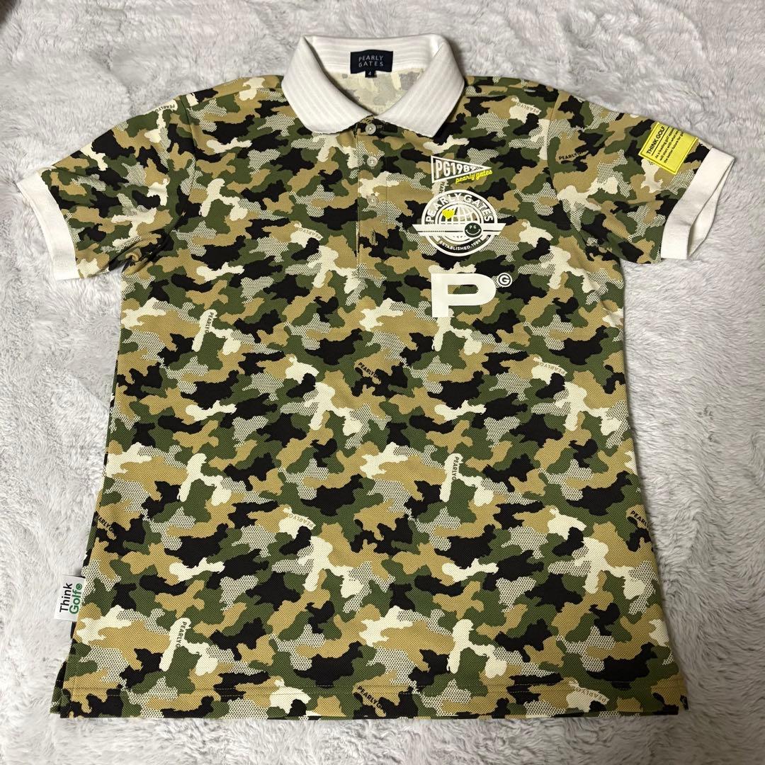 PEARLY GATES パーリーゲイツ ポロシャツ　迷彩柄　4 ゴルフウェア