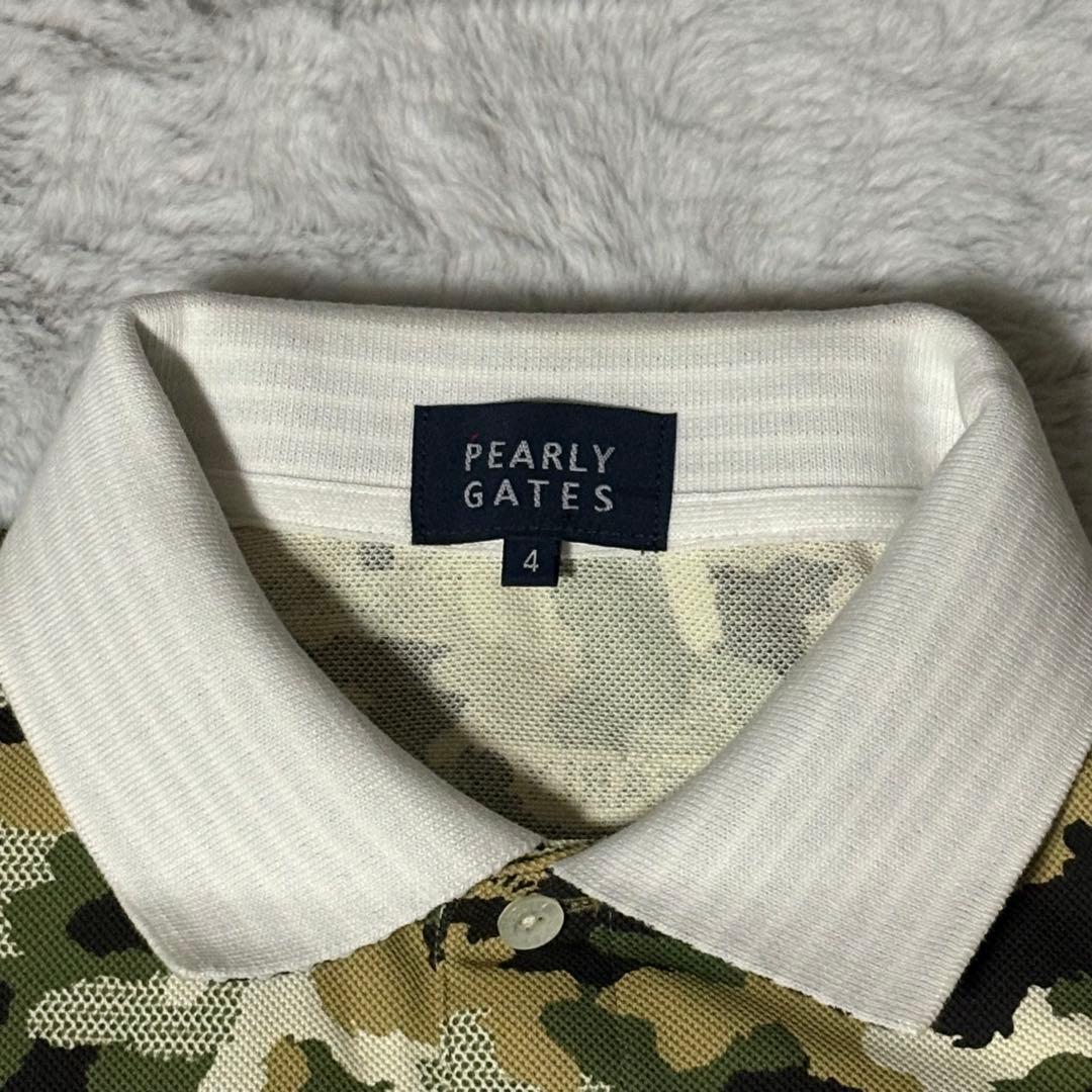 PEARLY GATES パーリーゲイツ ポロシャツ　迷彩柄　4 ゴルフウェア