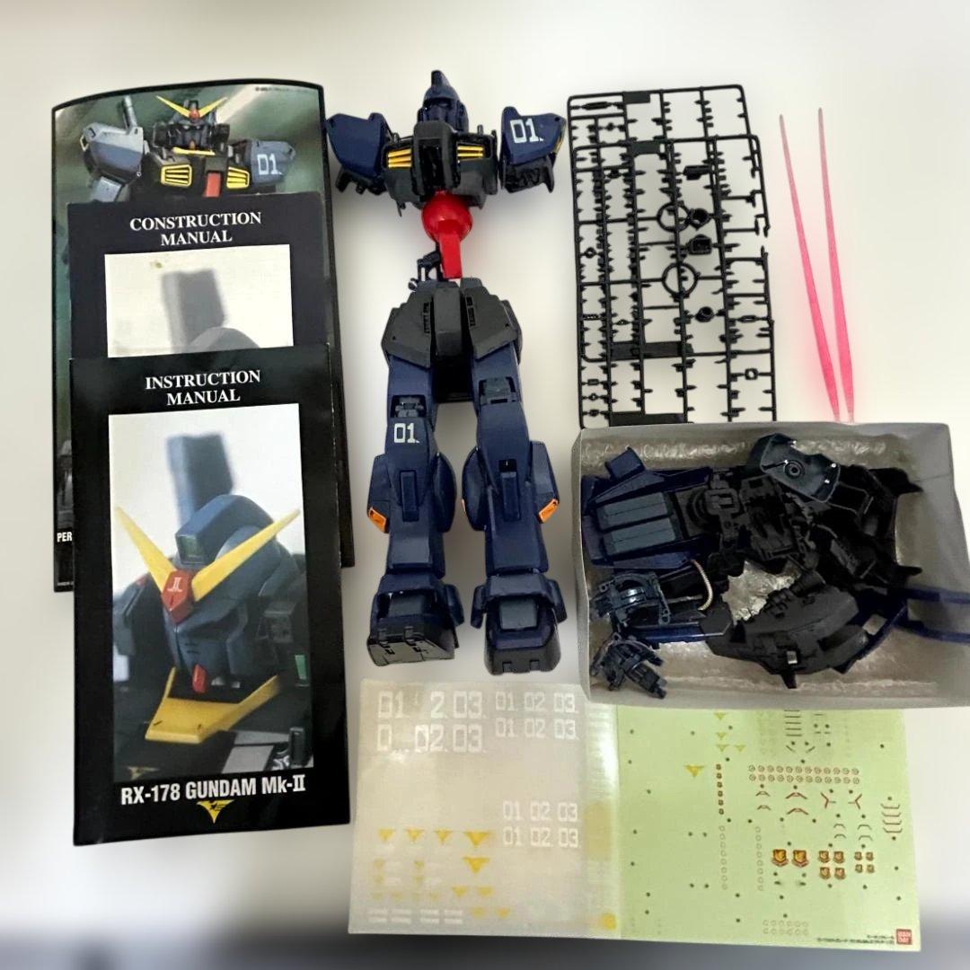 【組立途中】RX-178-2 ガンダムMk-II　ティターンズ仕様【ジャンク扱】