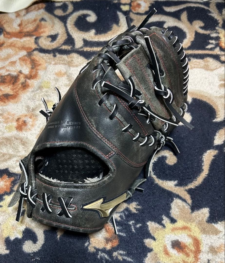 ミズノ　グローバルエリート　軟式　ファーストミット　各種メンテナンス済み