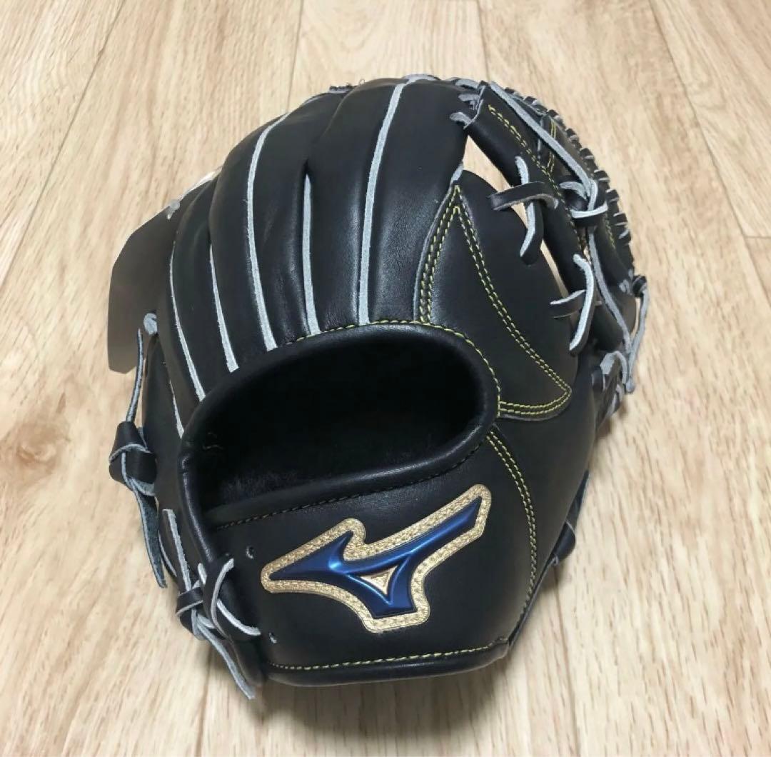 ミズノ 軟式用 内野手向け サイズ9 ブラック 軟式用グローブ