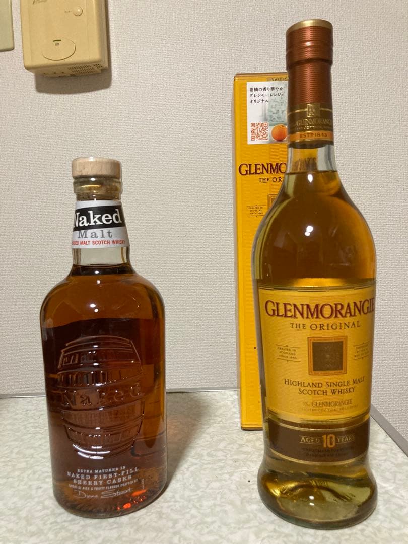 最終値下げ ザ・ネイキッドモルト グレンモーレンジ 10年 旧ラベル2本セット
