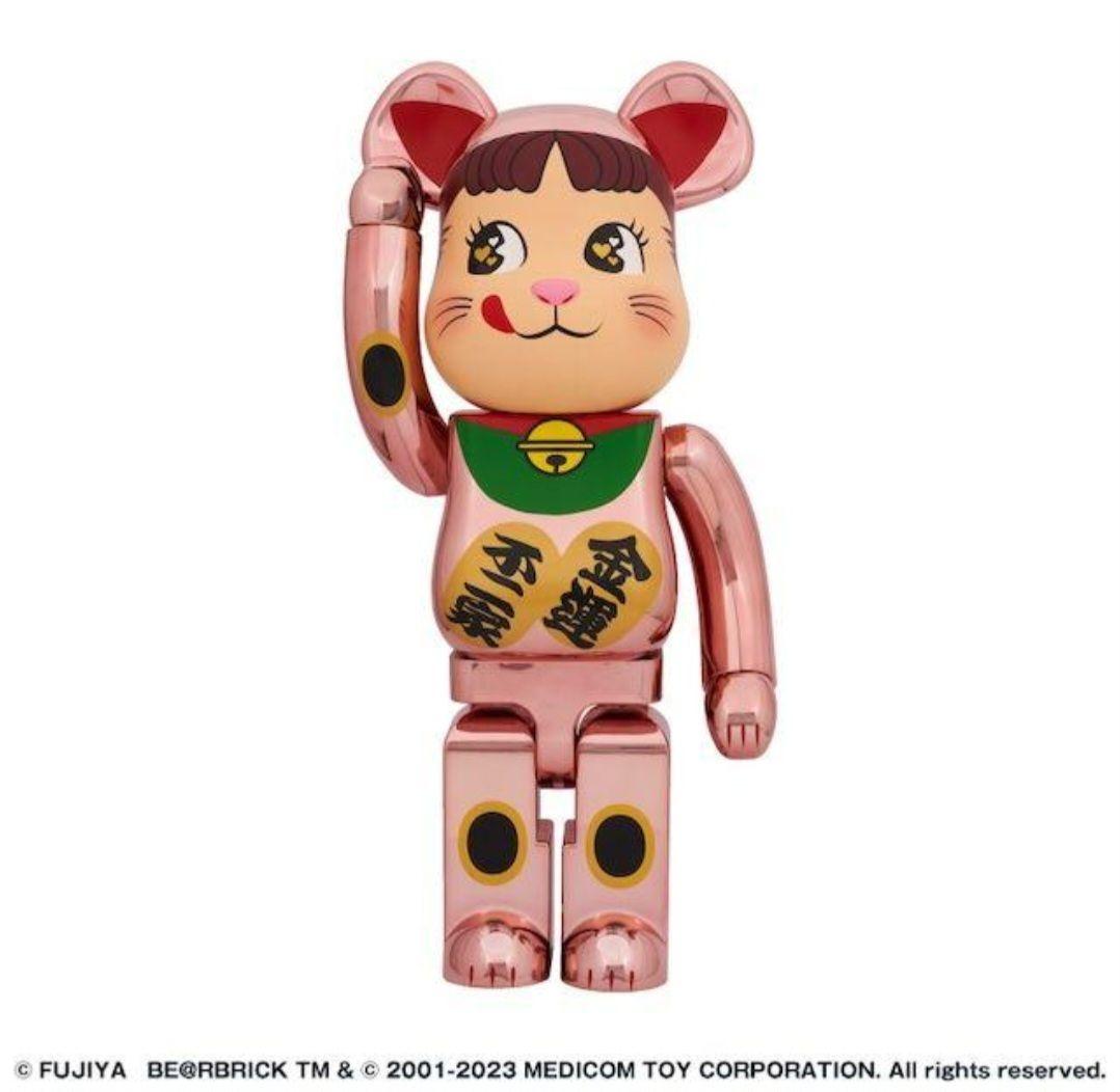 BE＠RBRICK ペコちゃん 金運ダブル小判 桃金1000％ ベアブリック