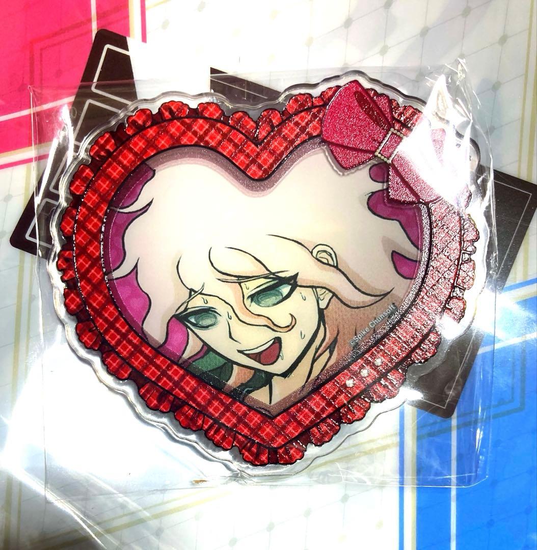 狛枝凪斗　照れ顔　ハート型アクリルバッジ　ハート　ダンガンロンパ2　vol.2