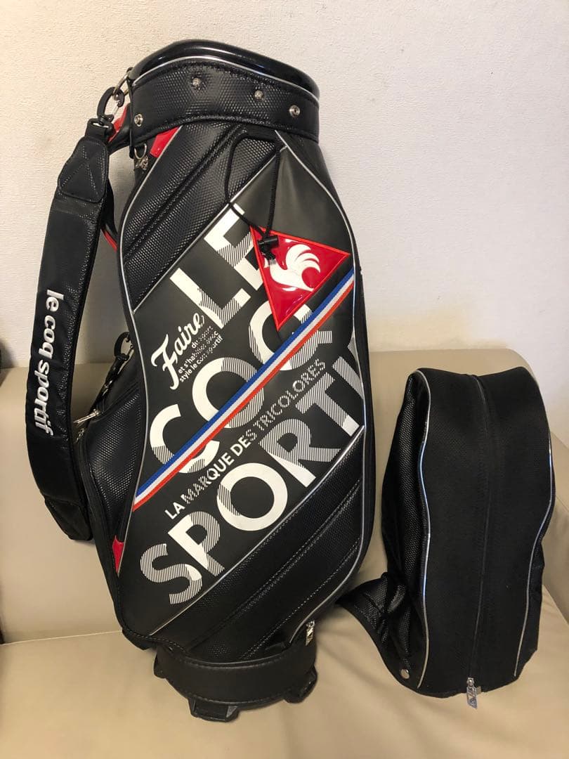 【ゆい】廃盤希少品　ルコックスポルティフ　キャディバッグ　ゴルフバッグ