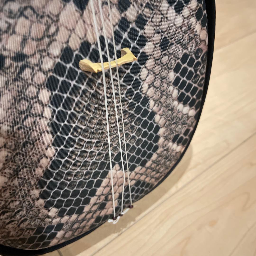 三味線 人工皮 ポリエステル ケース付き