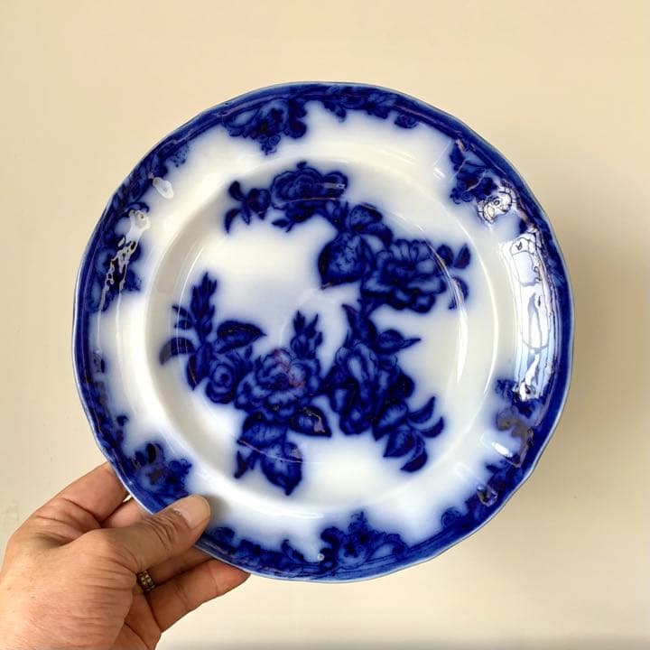 マーストリヒトAurorea 皿 古道具 blue flow ブロカント