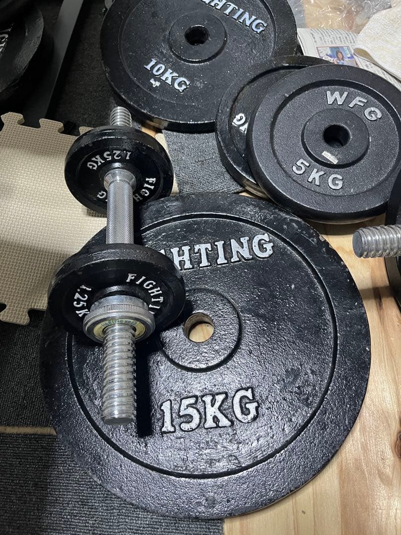 ベンチプレスセット 重量プレート含む 計100キロ　滋賀県