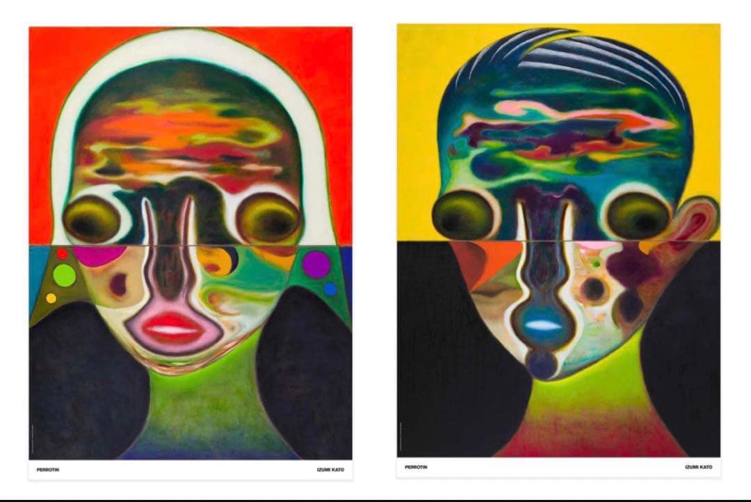 Izumi Kato 加藤泉サインポスター ED100 2枚セット、同ナンバー