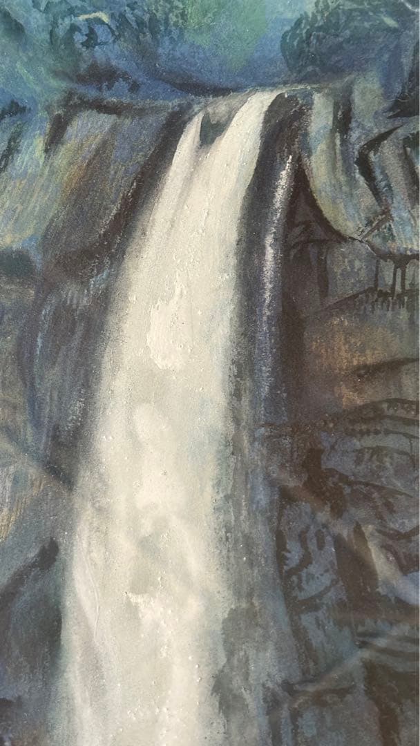 日本画/加藤美代三作/那智の滝