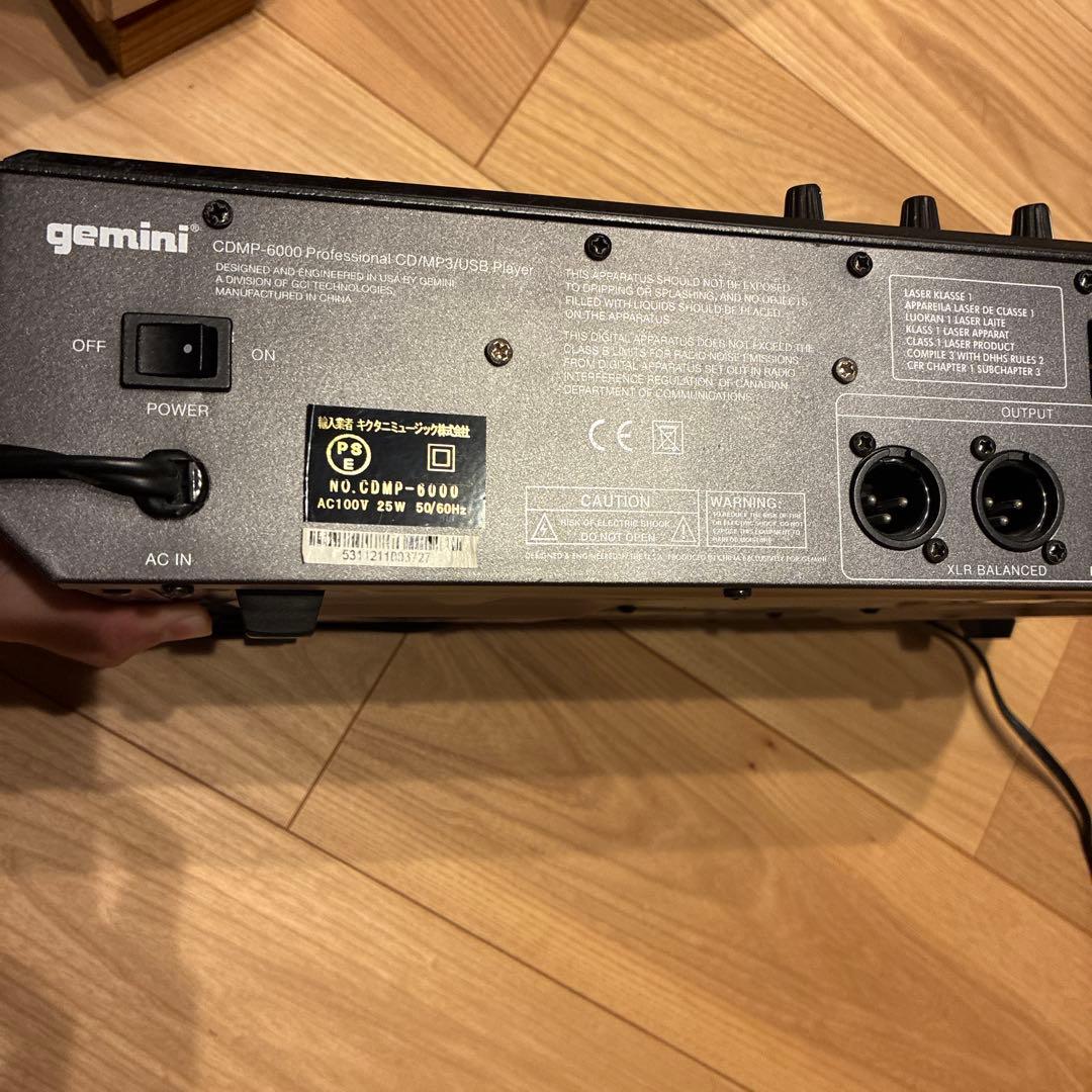 gemini CDMP-6000 DJ機材