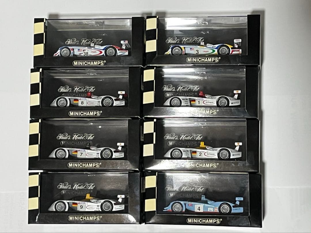 【MINICHAMPS 】Audi R8 8台セット