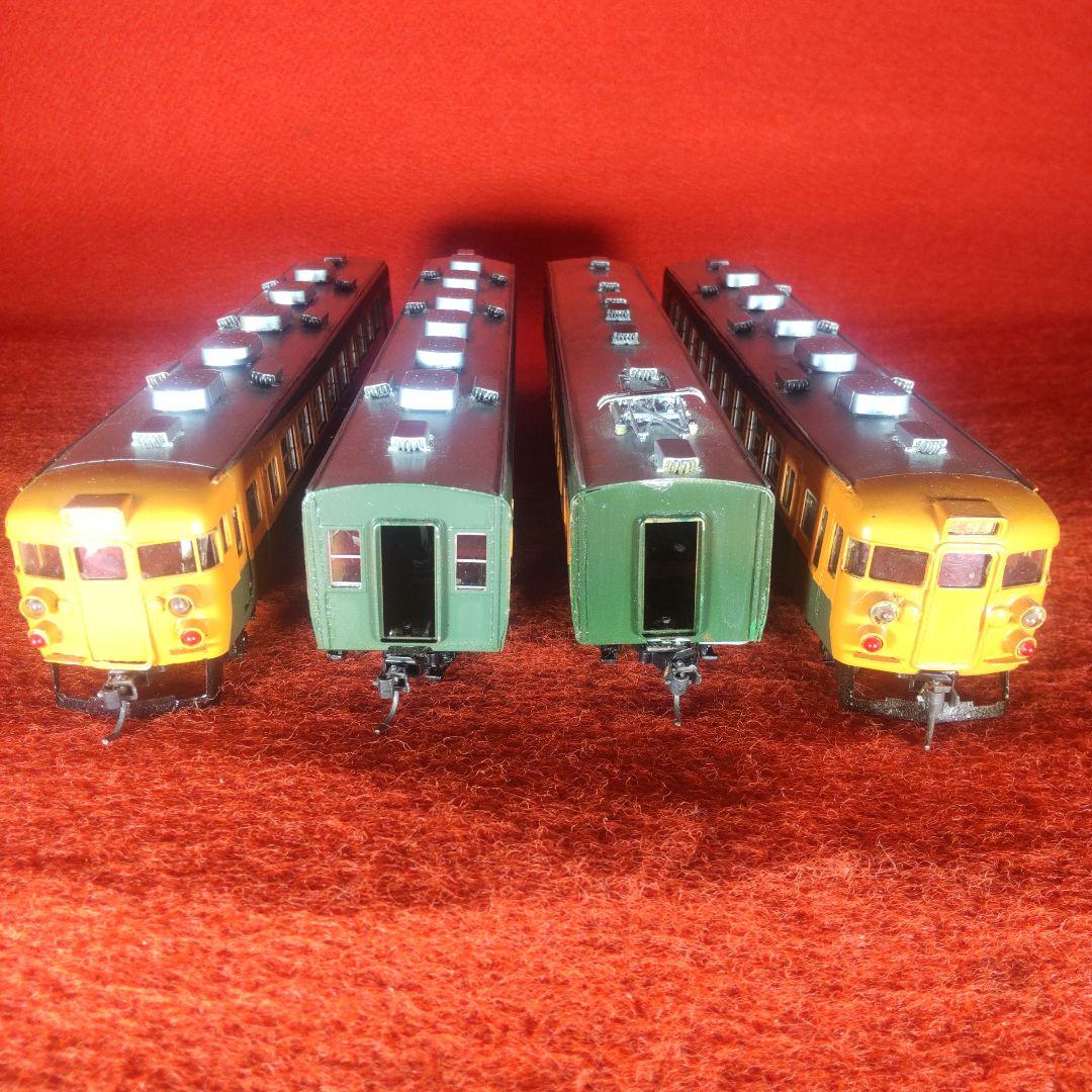 165系4両セット、動作確認済み、MPギヤ仕様、電気機関車、HOゲージ