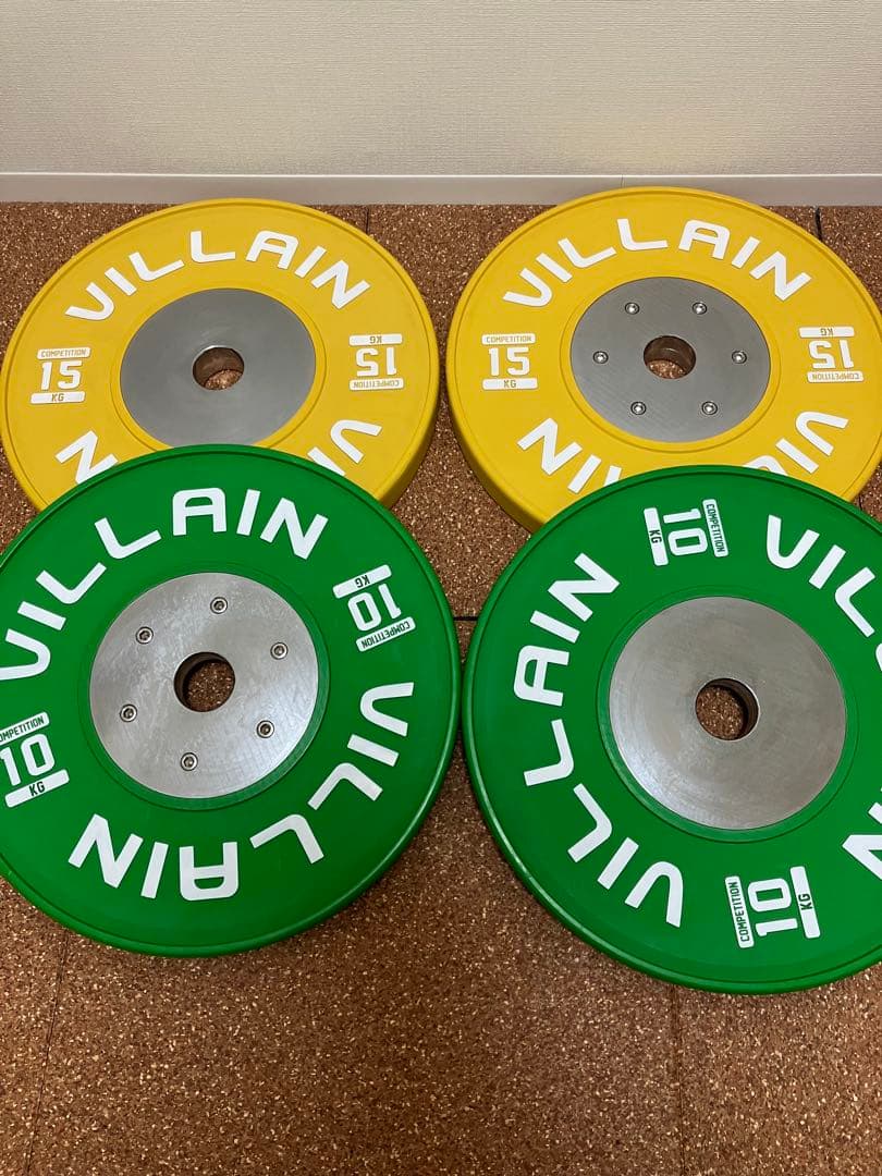 VILLAIN 10kg ウエイトプレート 15kg 10kg 各2枚セット