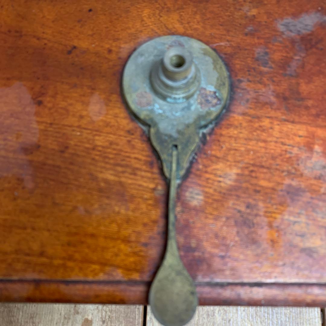 E-壁 【希少・アンティーク】木製ケース入り 天秤ばかり セット 真鍮製 ビンテ