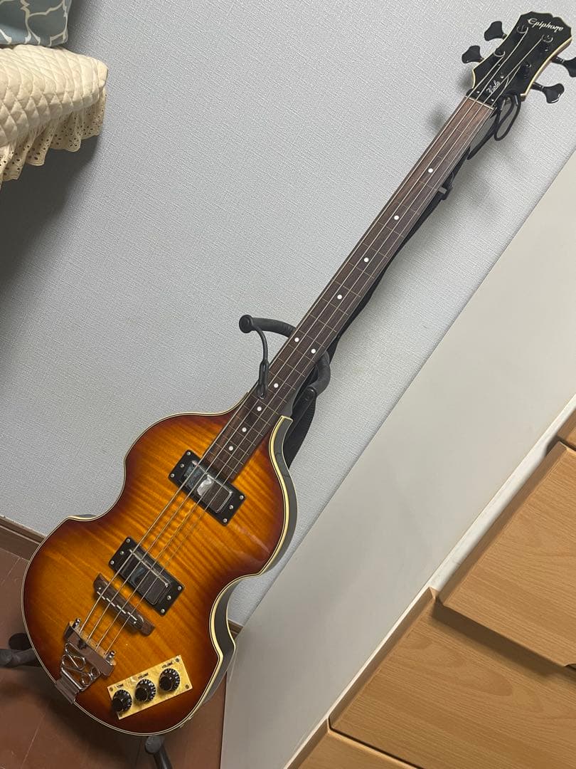 エレキベース Viola Bass エピフォン(フレットレス)