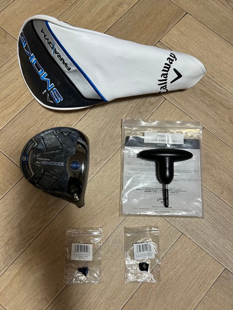 PARADYM Ai SMOKE MAX ドライバー ヘッドのみ　純正ウェイト付