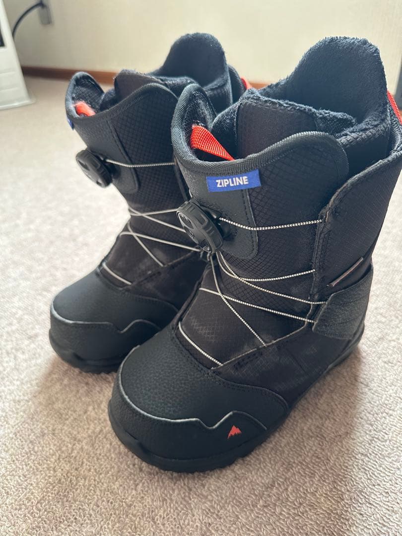 【値下げ】ZIPLINE BOA 子ども用スノーボードブーツ 黒