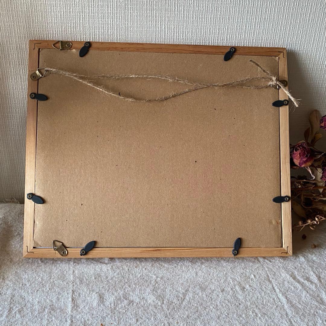 絵画 。原画☆【美しい花畑にきれいな花を植えたかわいいシャム猫】