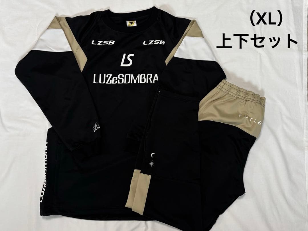 ルースイソンブラ　ジャージ上下　XL ブラック　ゴールド　サッカーウエア