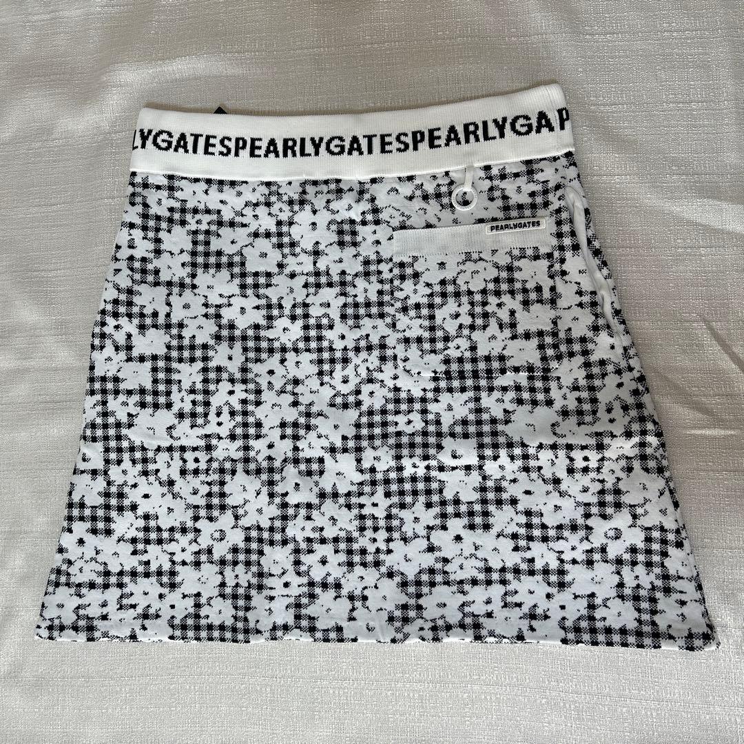 パーリーゲイツ ☆新品タグ付き☆レディース １(Ｍ相当)薄手ニットスカート