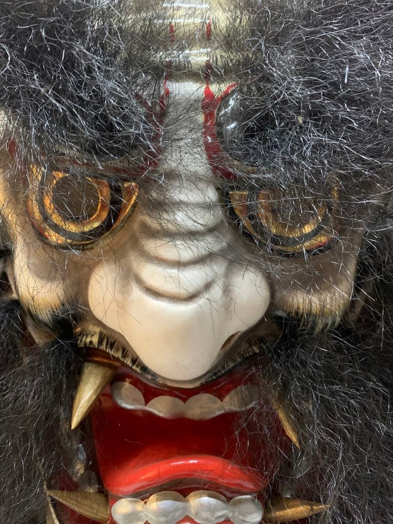 石見神楽面　作家　太田幸生　童子　般若　伝統工芸品　郷土工芸　魔除け　鬼面　額