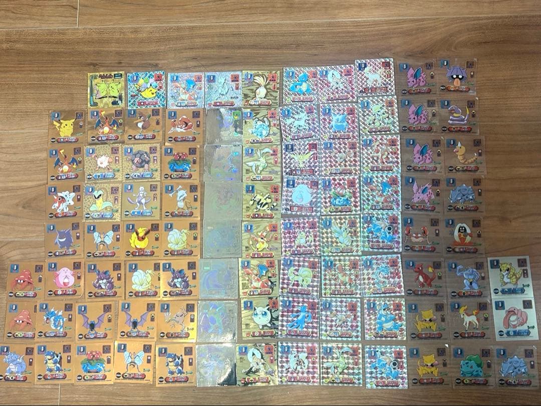 送料無料　即決　ポケモン 最強シール　まとめ売りセット 透明シール キラ 当時物