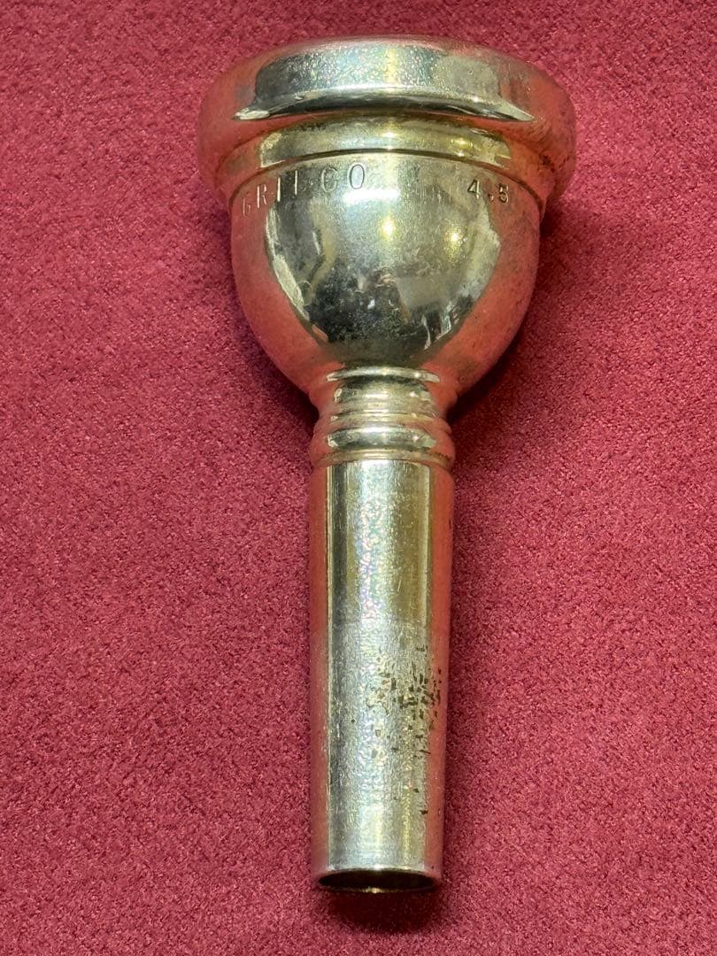 GRIEGO 4.5 太管　トロンボーンマウスピース　金メッキ