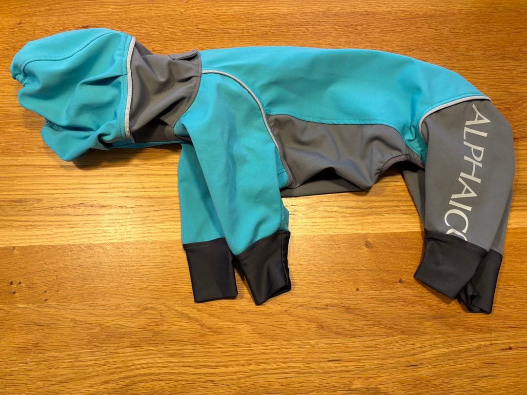 ALPHAICO レインドッグガード　L 犬用レインコート フード付き