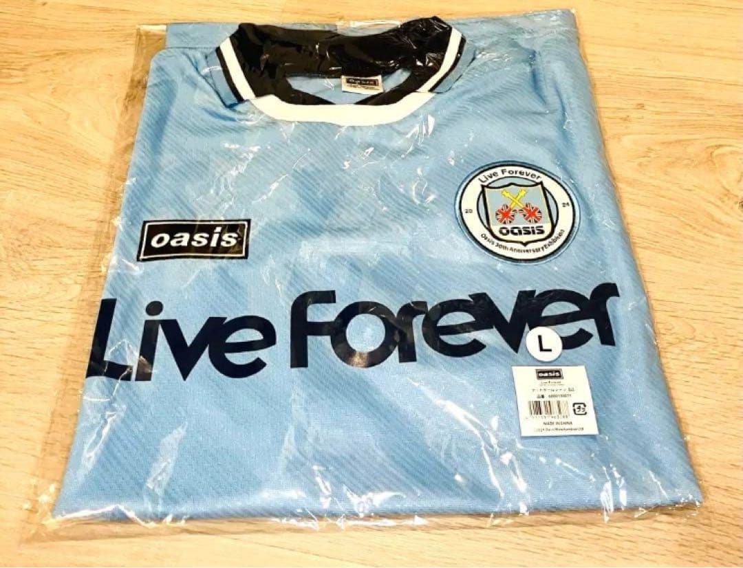 Oasis フットボールシャツ L リヴ・フォーエヴァー オアシス展