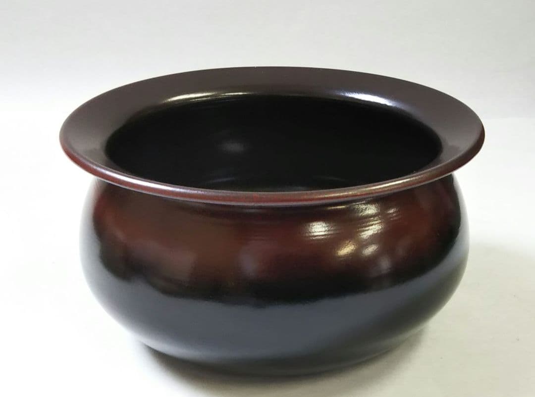 茶道具 建水 唐銅 袋型 腰黒 新品