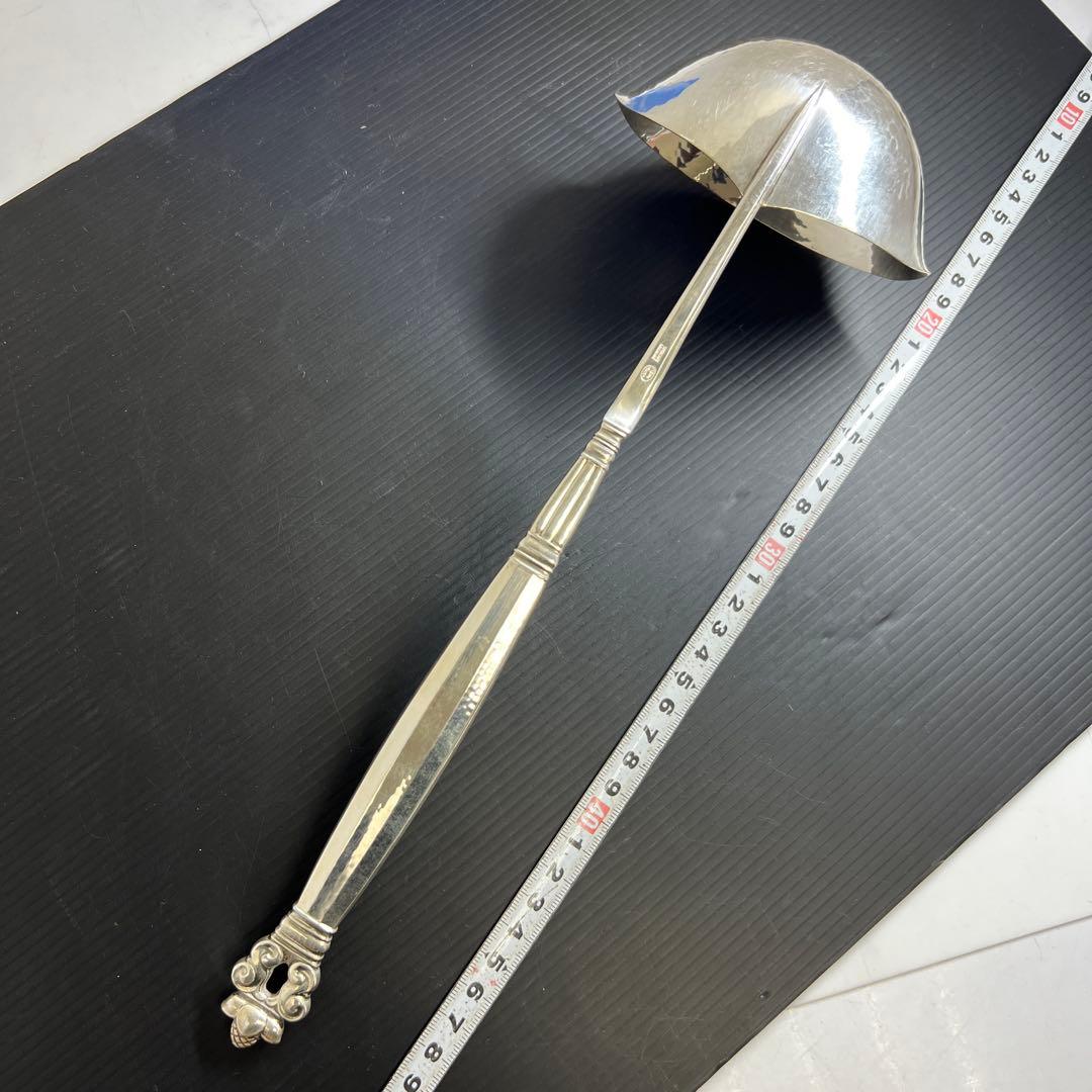 ジョージジェンセン　エコーンsterling925特大グレービーレードル208g