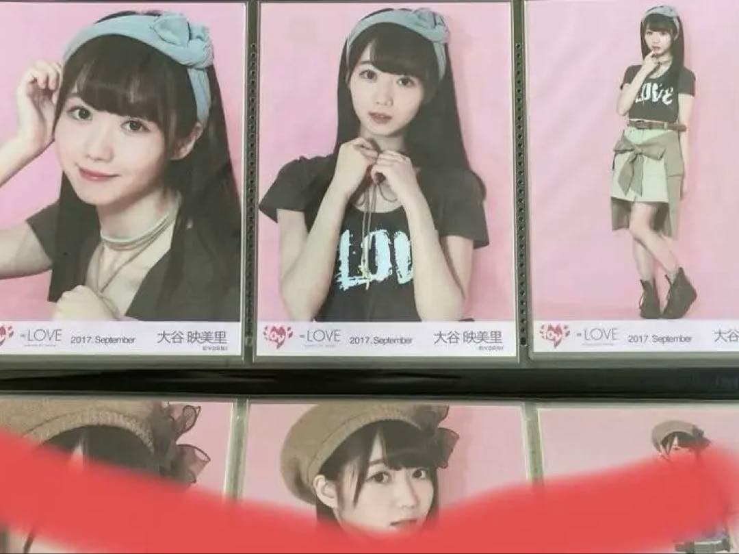 イコラブ　大谷映美里　1st衣装２種（Tシャツ・サバイバル）生写真コンプ