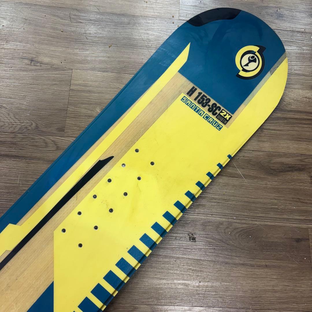 サンタクルーズ 153cm ワイド スノーボード 板 パウダー フリーライド