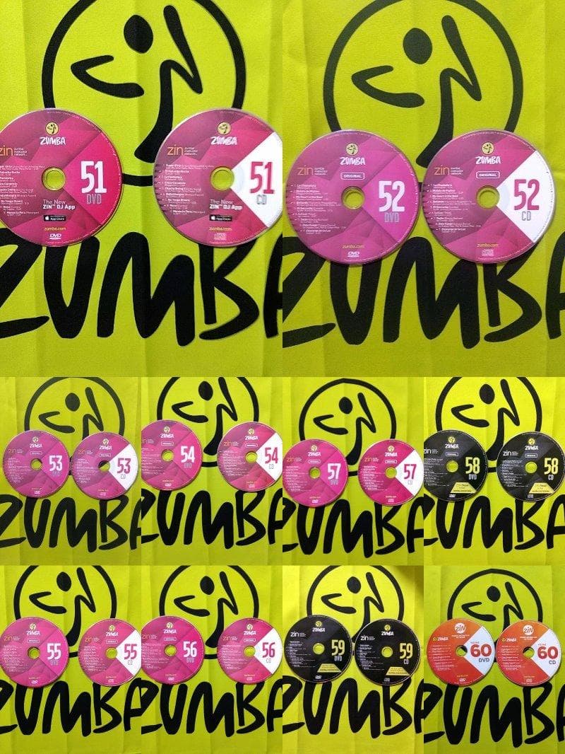 ZUMBA　ズンバ　 CD ＆ DVD 20枚セット　ZIN51 ～ ZIN60