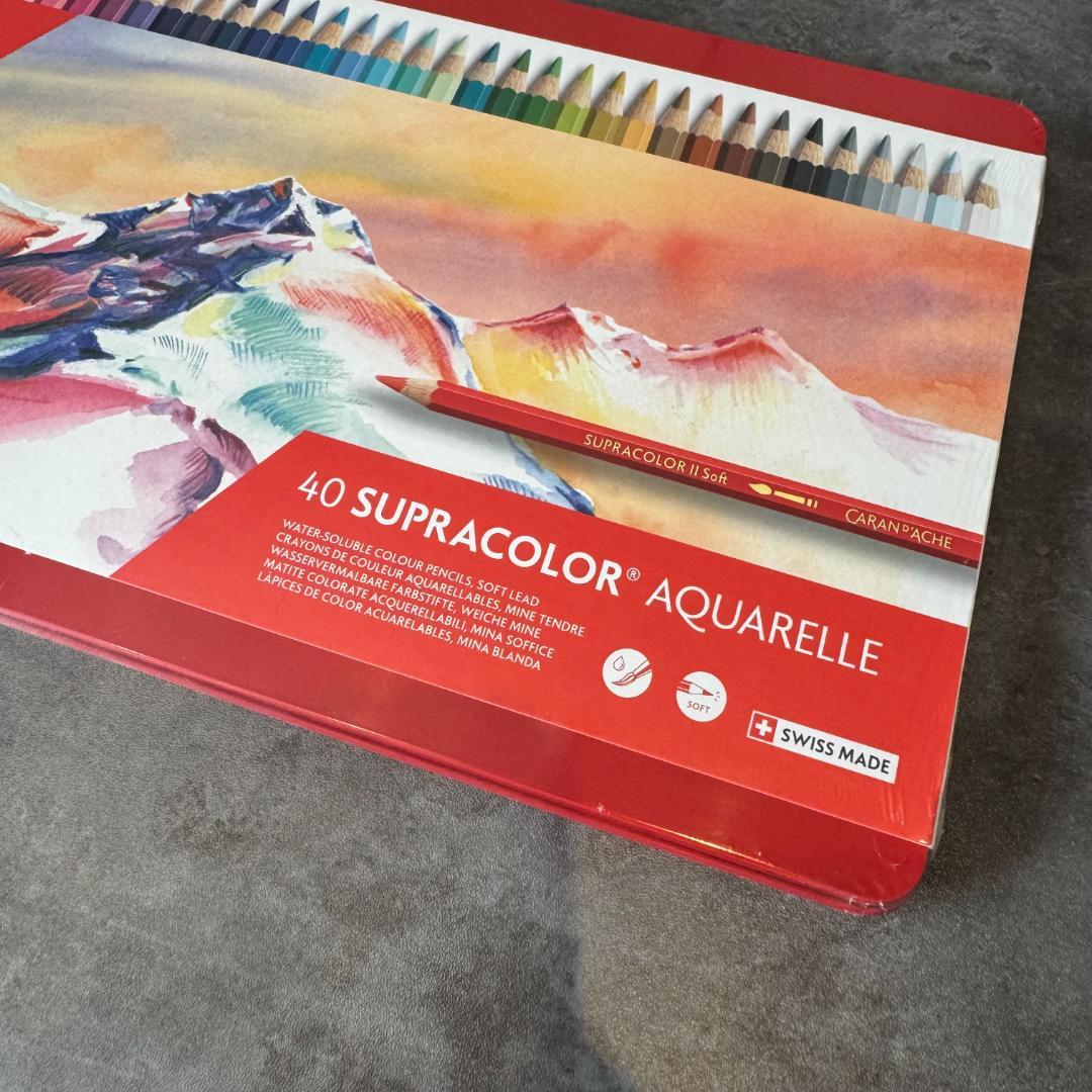 【新品未使用】カランダッシュ スプラカラーソフト 40色セット 水溶性色鉛筆
