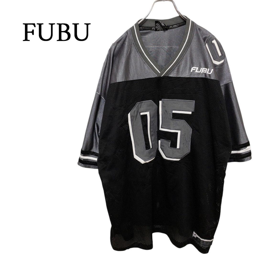 ☆FUBU☆ ヒップホップ ストリート オーバーサイズ ゲームシャツ C4858
