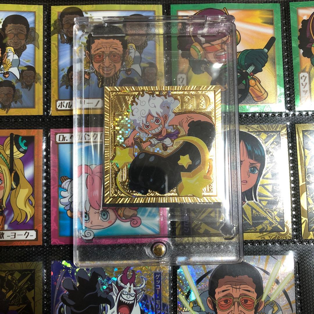 ワンピースウエハース LOG12ゴールドパラ レル USGR ニカルフィ表裏