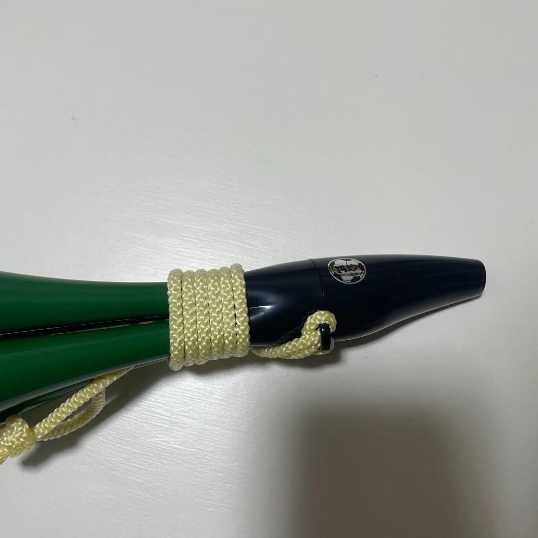 応援用４連ホーンホイッスル（緑・黒）