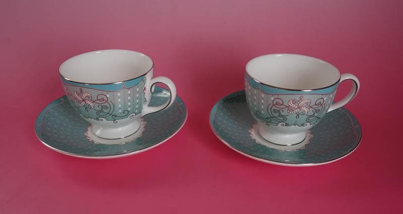 ウェッジウッド プシュケ カップ＆ソーサー 2客セット　PSYCHE 2351