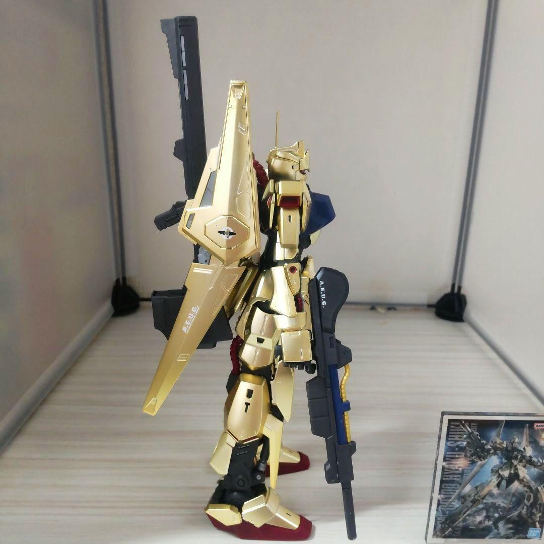 ガンプラMG1/100百式（ゴールドコーティング仕様）素組み完成品ケース付き