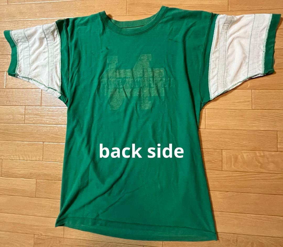 80's USA Champion トリコタグ フットボールTシャツ　L