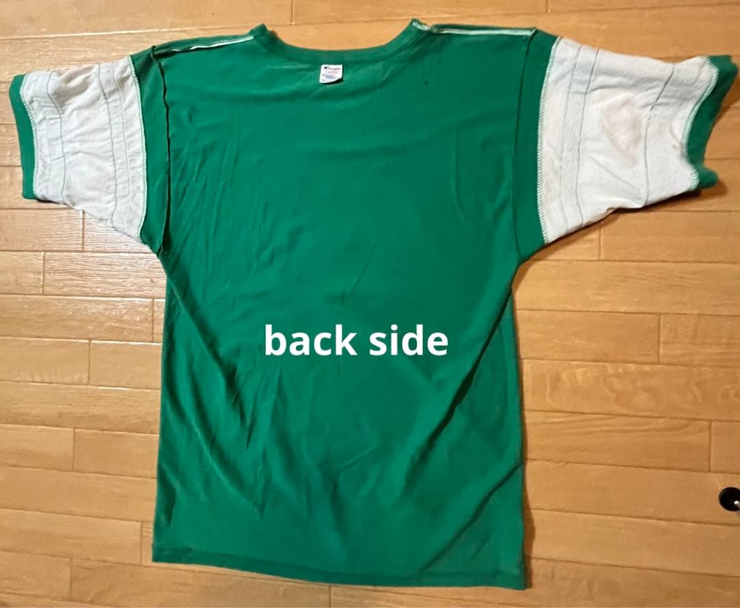 80's USA Champion トリコタグ フットボールTシャツ　L