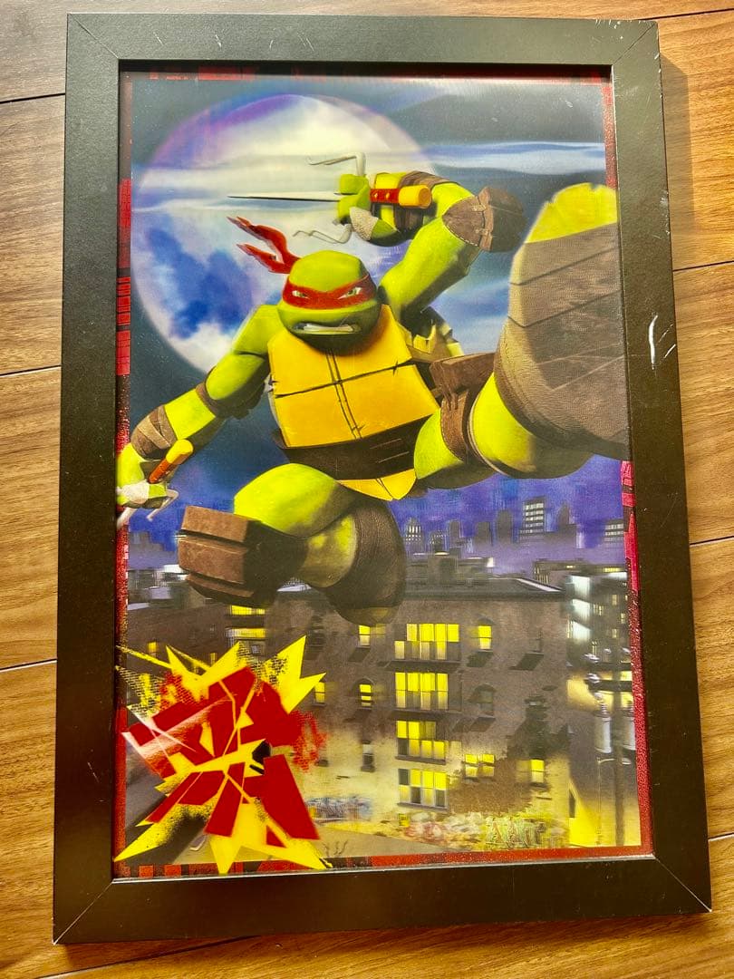 忍者タートルズ　3Dパネル　ポスター　アート　絵画　turtles