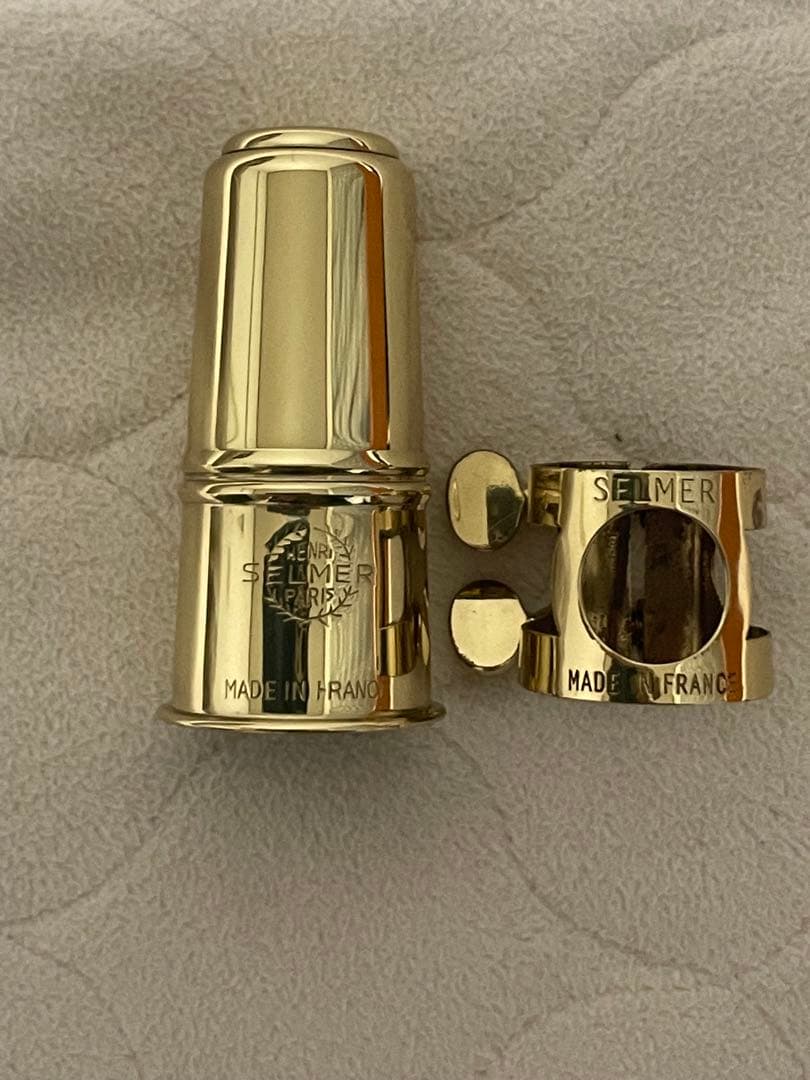 レア　セルマー　ソプラノサックス用　順締め　リガチャー&キャップ 非売品　美品