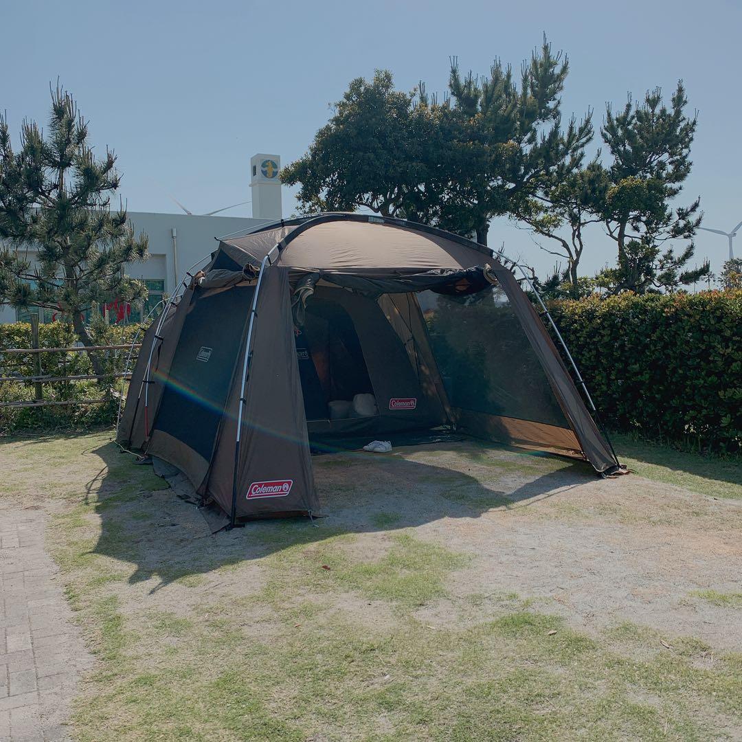 Coleman タフスクリーン2ルームハウス　タンカラー、グランドシート