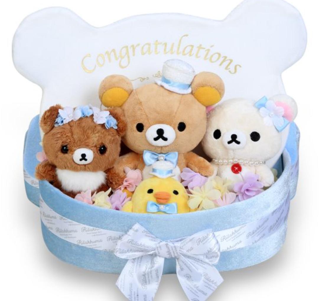 廃盤　リラックマ　ウェディング　電報　ぬいぐるみ　コリラックマ　キイロイトリ