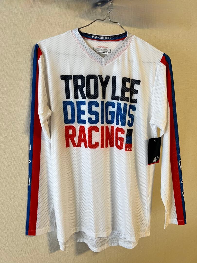 ① トロイリーデザイン　ジャージ　長袖　未使用タグ付き　白　メッシュ